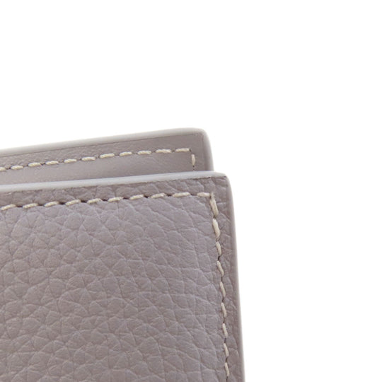 Christian Dior Bifold Wallet leather gray logo Women Used Authentic