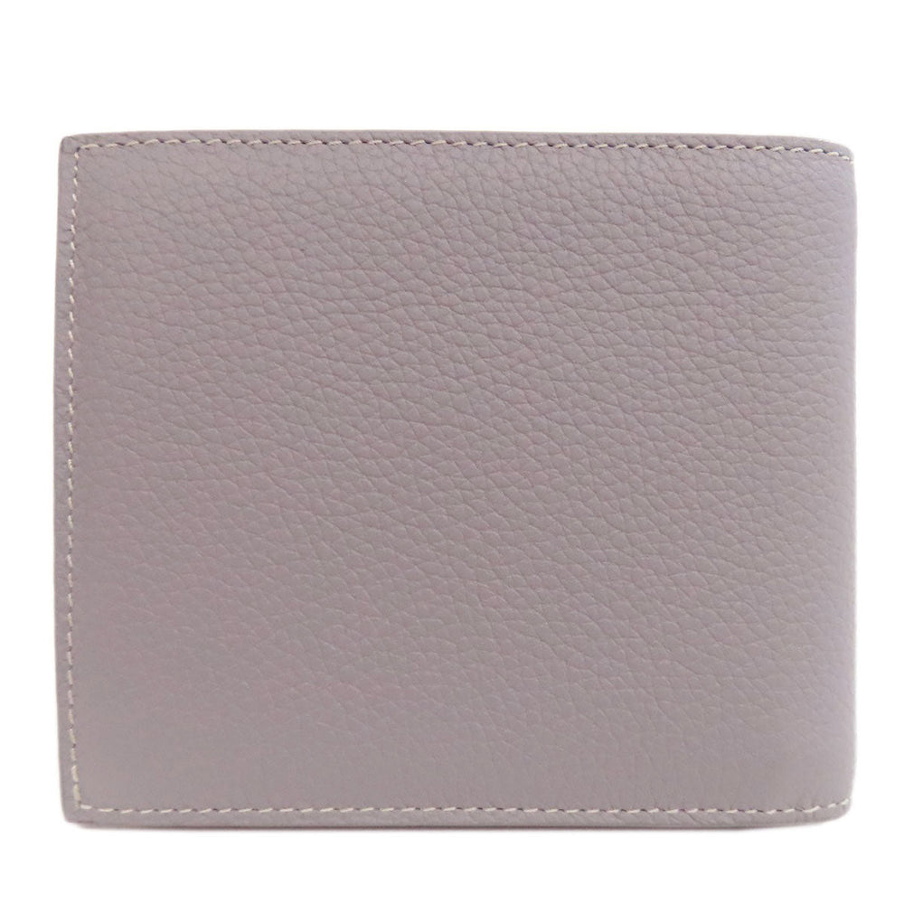 Christian Dior Bifold Wallet leather gray logo Women Used Authentic