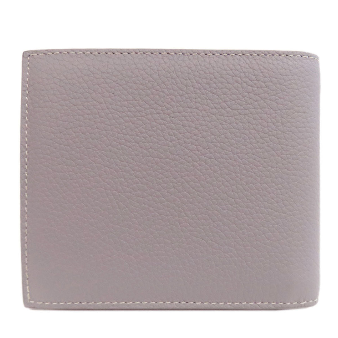 Christian Dior Bifold Wallet leather gray logo Women Used Authentic