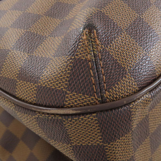 LOUIS VUITTON Tote Bag N48108 Damier canvas Brown Greet Women Used Authentic