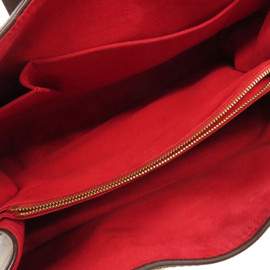 LOUIS VUITTON Tote Bag N48108 Damier canvas Brown Greet Women Used Authentic