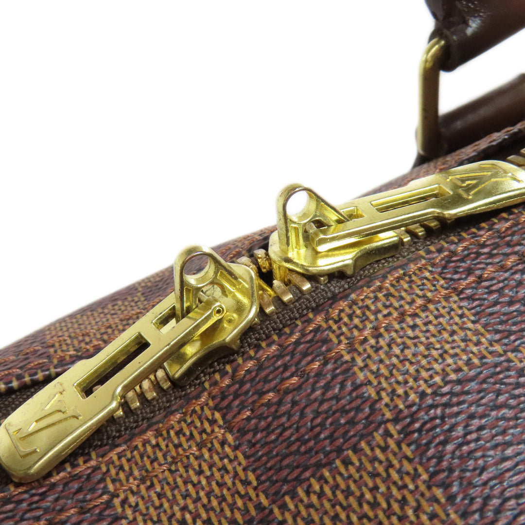 LOUIS VUITTON Boston Duffel bag N41427 Damier canvas Brown Keepall 50 Women Used Authentic