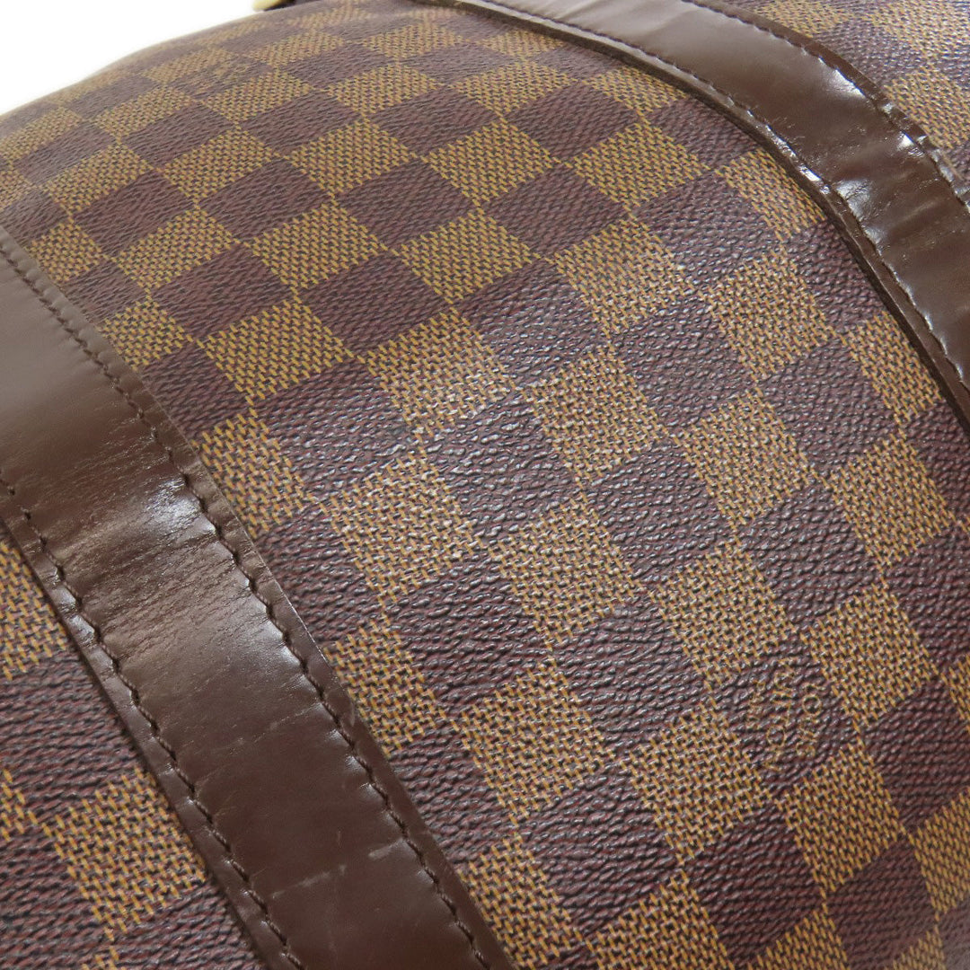 LOUIS VUITTON Boston Duffel bag N41427 Damier canvas Brown Keepall 50 Women Used Authentic
