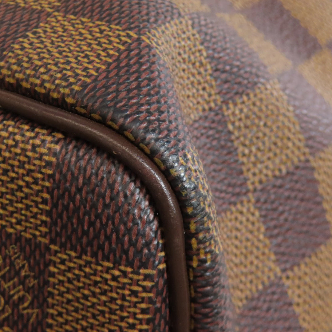 LOUIS VUITTON Boston Duffel bag N41427 Damier canvas Brown Keepall 50 Women Used Authentic