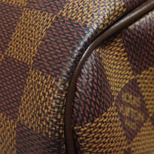 LOUIS VUITTON Boston Duffel bag N41427 Damier canvas Brown Keepall 50 Women Used Authentic