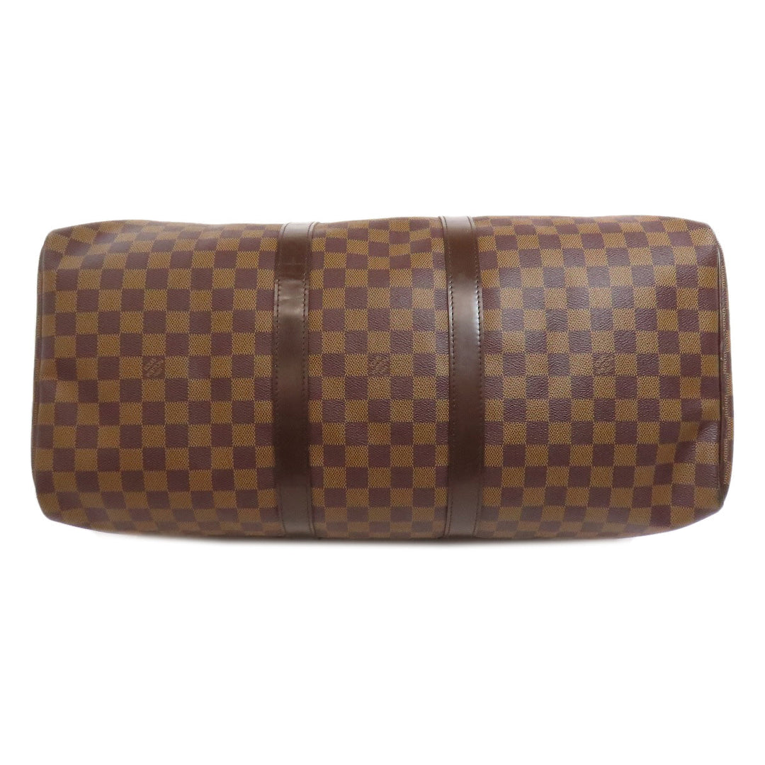 LOUIS VUITTON Boston Duffel bag N41427 Damier canvas Brown Keepall 50 Women Used Authentic