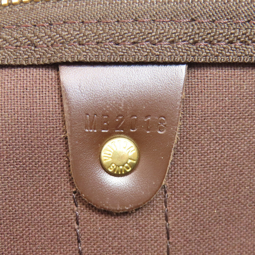 LOUIS VUITTON Boston Duffel bag N41427 Damier canvas Brown Keepall 50 Women Used Authentic
