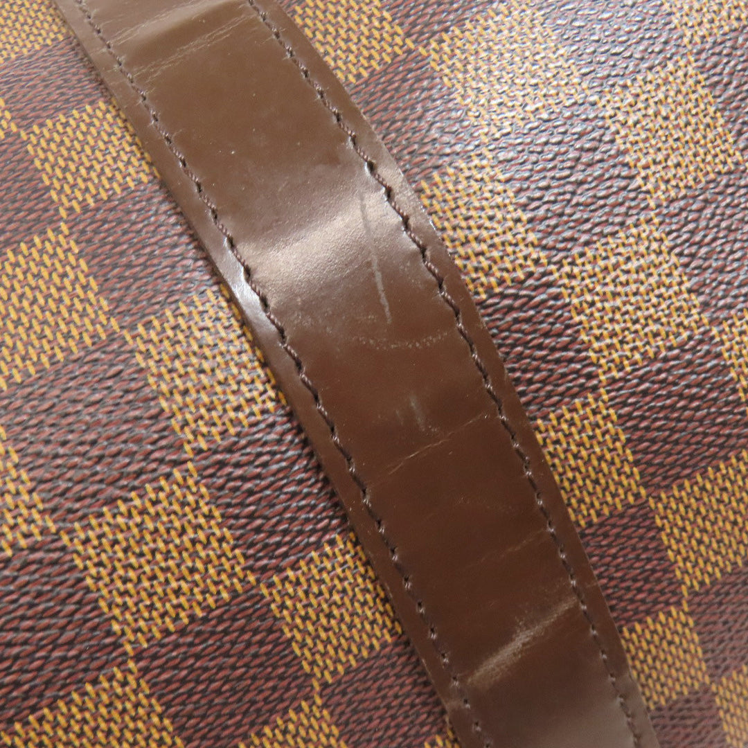 LOUIS VUITTON Boston Duffel bag N41427 Damier canvas Brown Keepall 50 Women Used Authentic