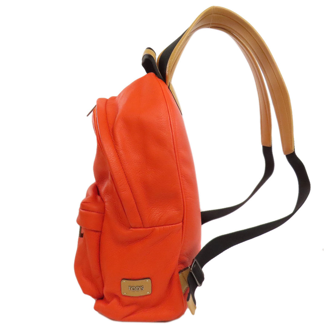 TOD’S Backpack leather Orange Simple design