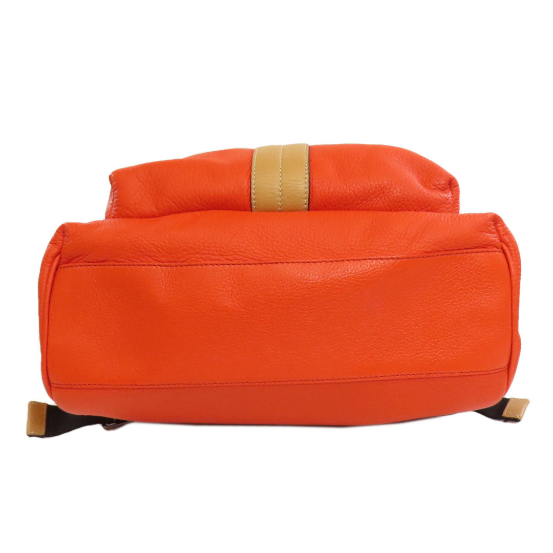 TOD’S Backpack leather Orange Simple design