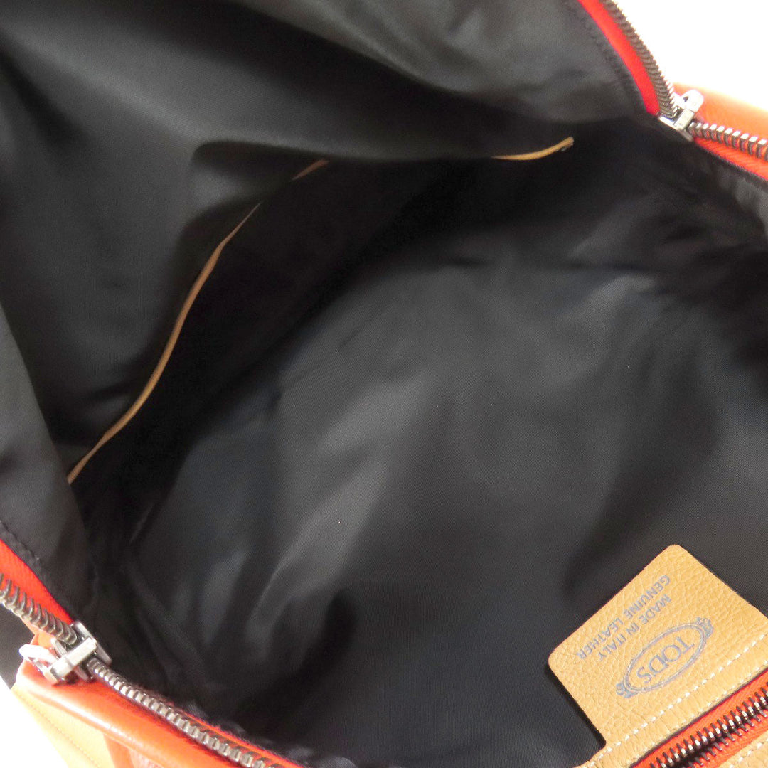TOD’S Backpack leather Orange Simple design
