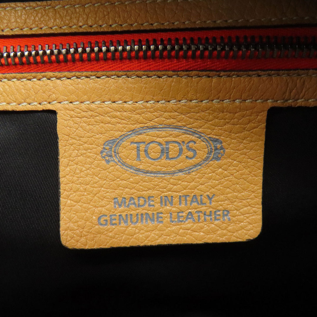 TOD’S Backpack leather Orange Simple design