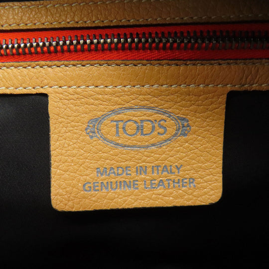 TOD’S Backpack leather Orange Simple design