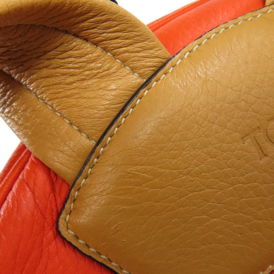 TOD’S Backpack leather Orange Simple design