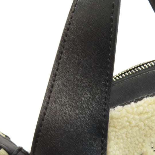 Stella McCartney Shoulder Bag Polyurethane, Polyester beige Boa 2WAY Women Used Authentic