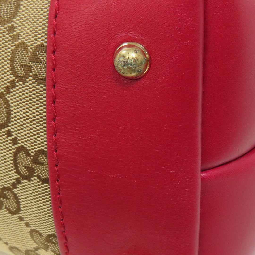 GUCCI Tote Bag 269957 canvas Brown GG heart charm