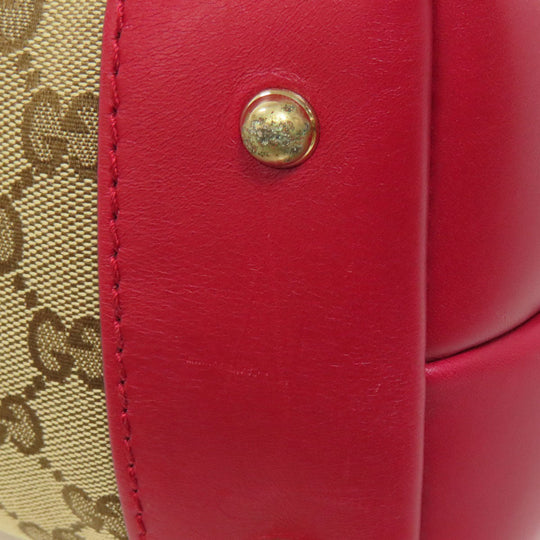GUCCI Tote Bag 269957 canvas Brown GG heart charm