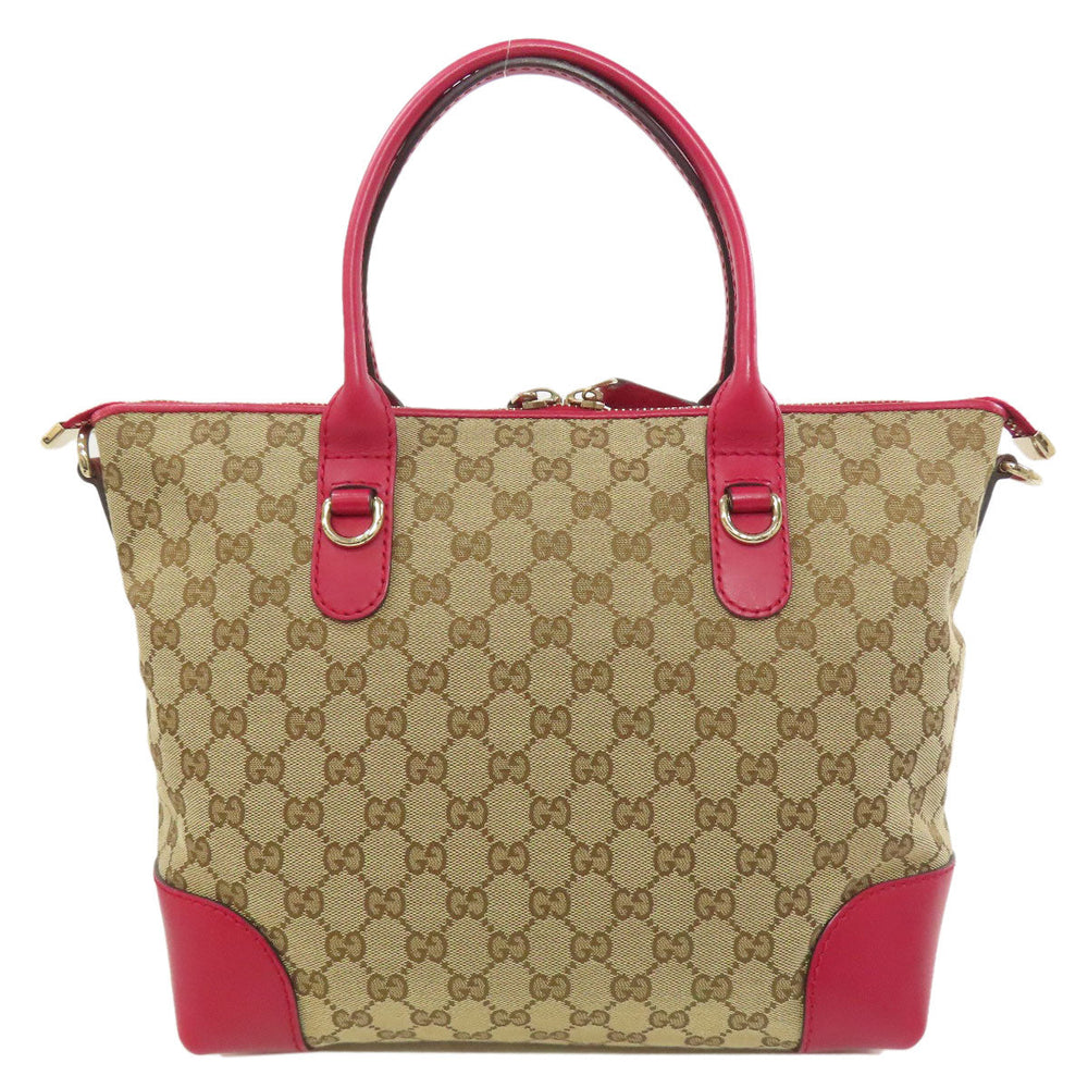 GUCCI Tote Bag 269957 canvas Brown GG heart charm