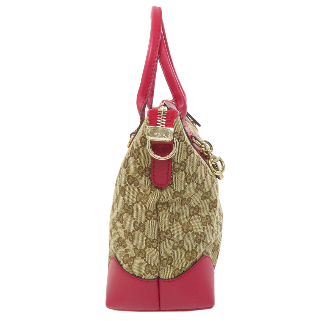 GUCCI Tote Bag 269957 canvas Brown GG heart charm