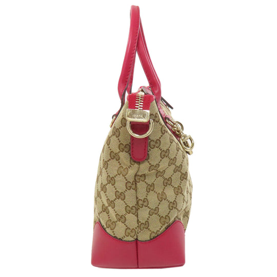GUCCI Tote Bag 269957 canvas Brown GG heart charm