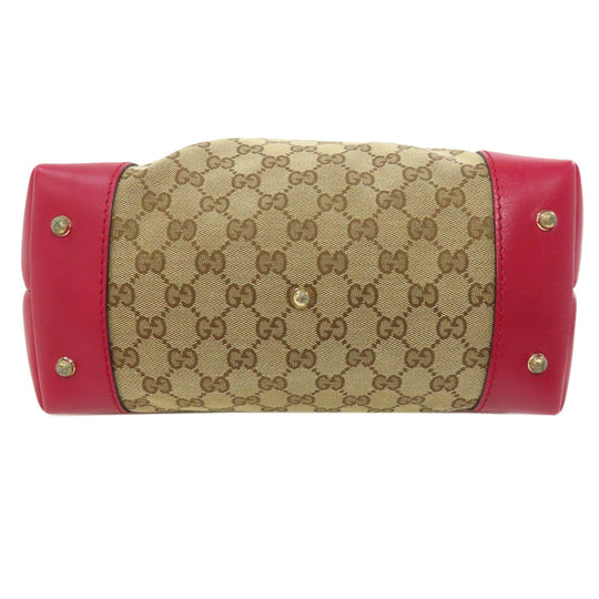 GUCCI Tote Bag 269957 canvas Brown GG heart charm