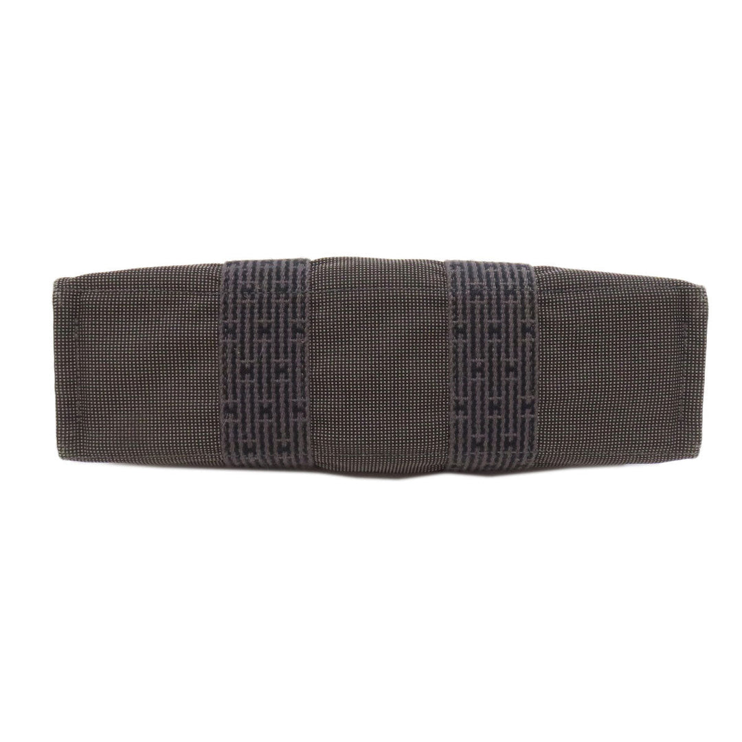 HERMES Handbag canvas gray Her LinePM