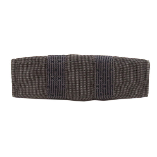 HERMES Handbag canvas gray Her LinePM