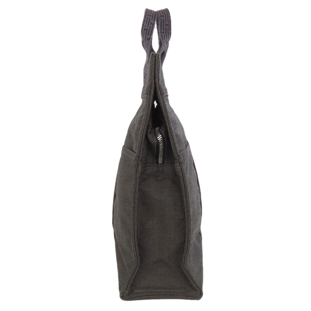 HERMES Handbag canvas gray Her LineMM Women Used Authentic