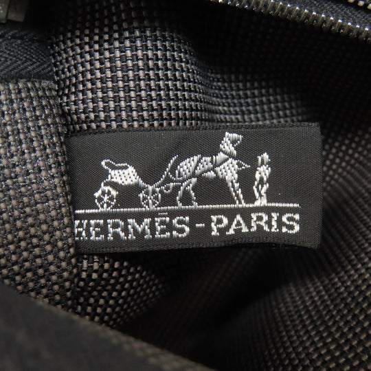 HERMES Business bag canvas gray Her Line 2WAY mens Used Authentic