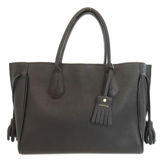 Longchamp Tote Bag leather black logo