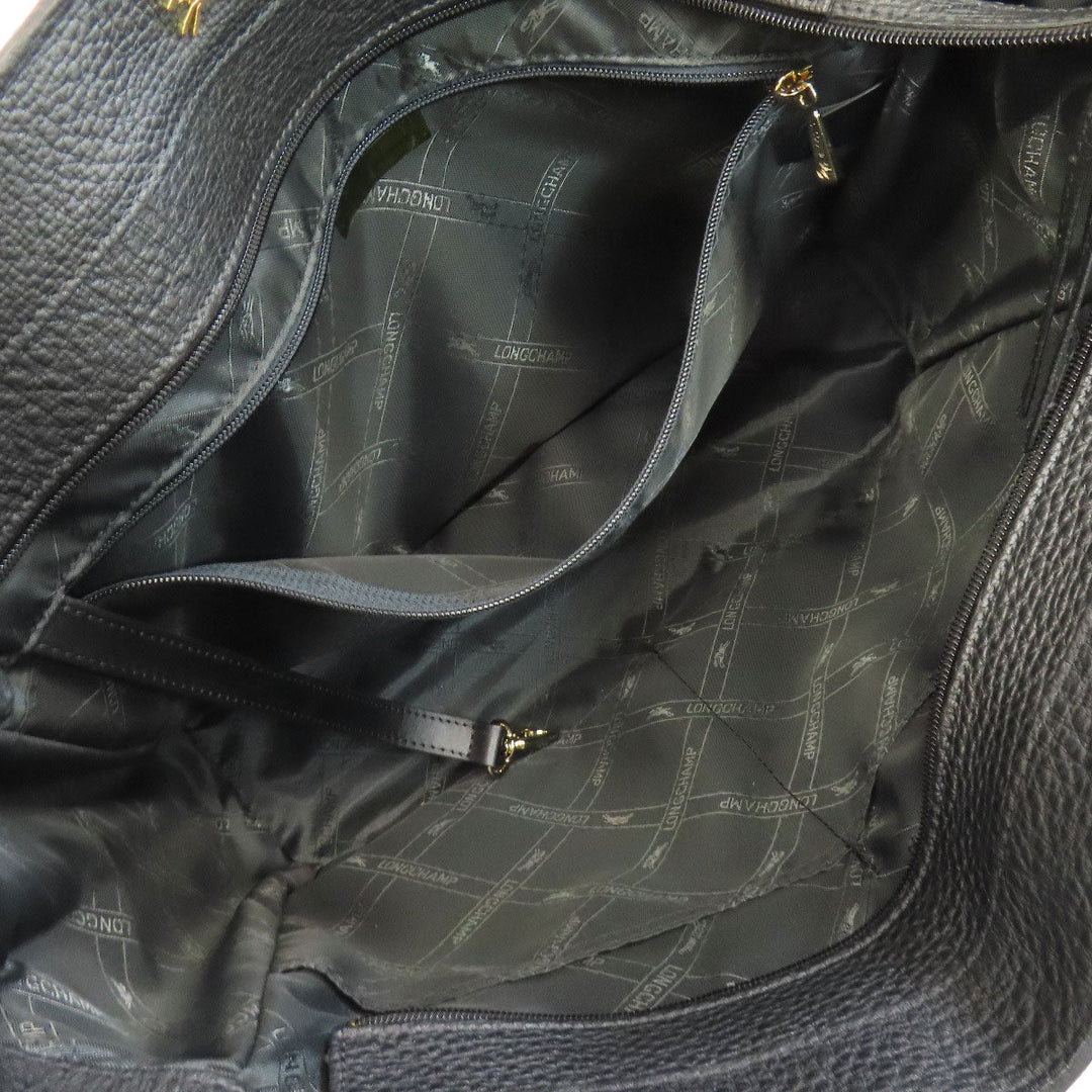 Longchamp Tote Bag leather black logo