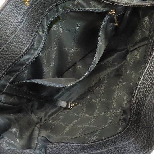 Longchamp Tote Bag leather black logo