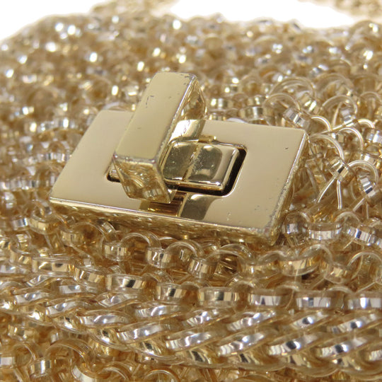 ANTEPRIMA Shoulder Bag PVC gold Mini Wire Bag Women Used Authentic