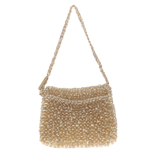 ANTEPRIMA Shoulder Bag PVC gold Mini Wire Bag Women Used Authentic