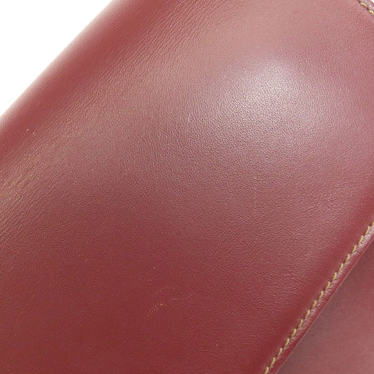 CARTIER Shoulder Bag Calfskin Red Must Line