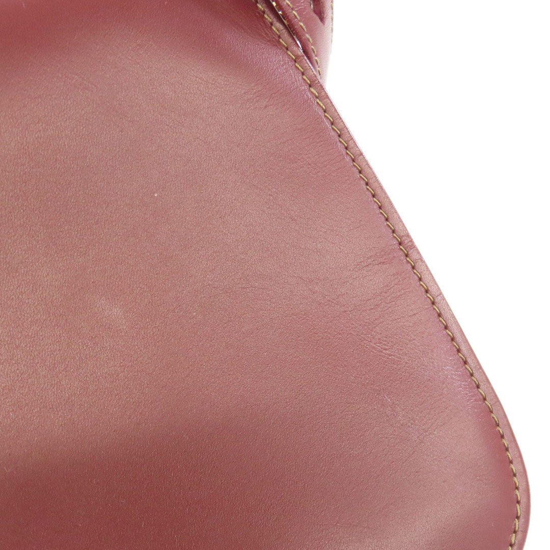 CARTIER Shoulder Bag Calfskin Red Must Line