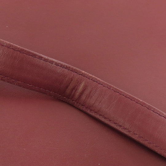 CARTIER Shoulder Bag Calfskin Red Must Line