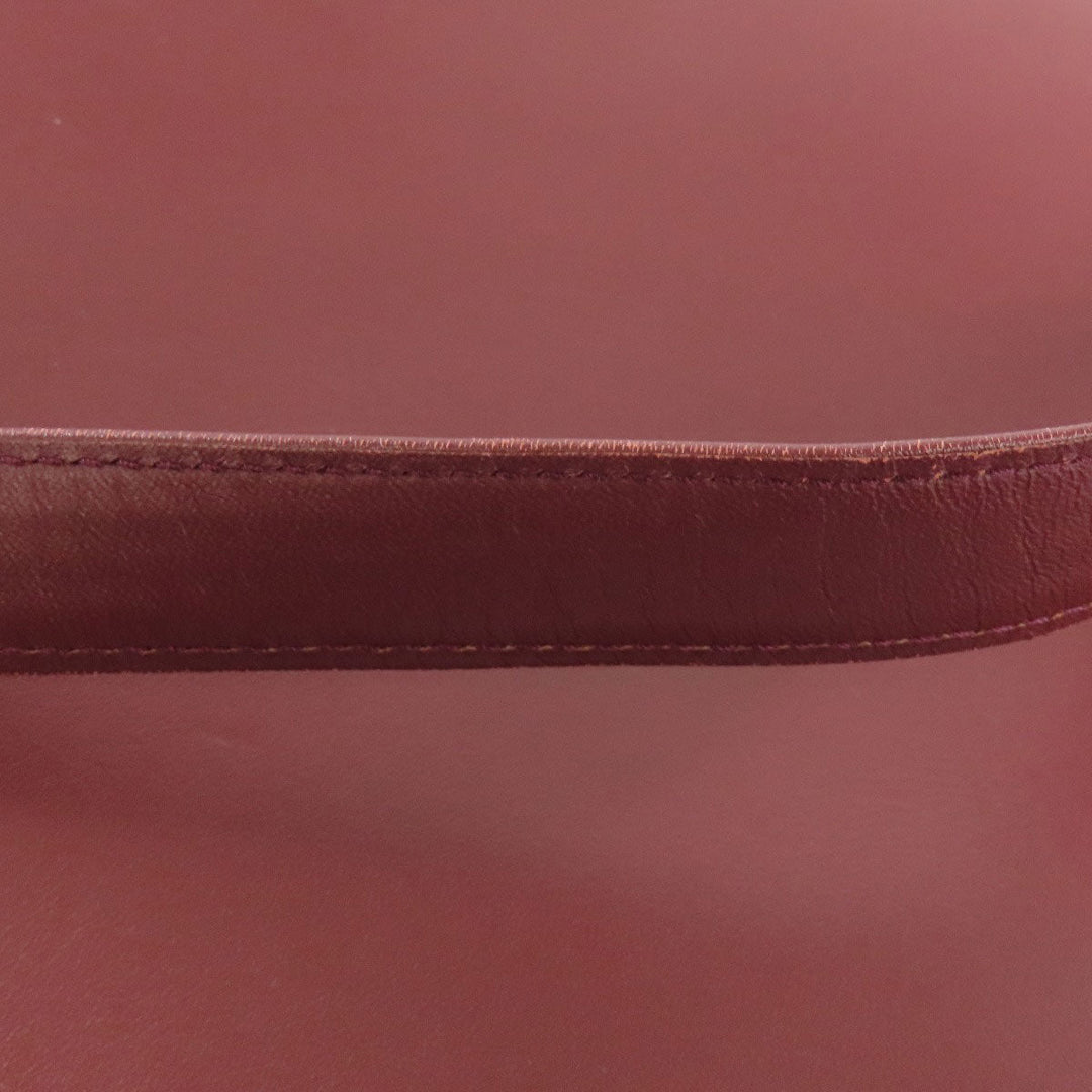 CARTIER Shoulder Bag Calfskin Red Must Line