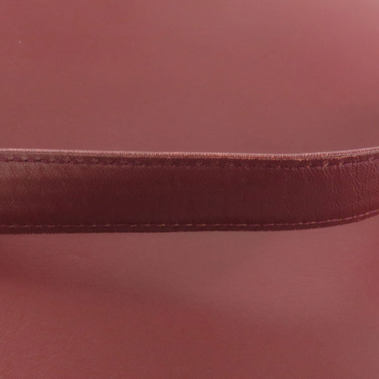 CARTIER Shoulder Bag Calfskin Red Must Line