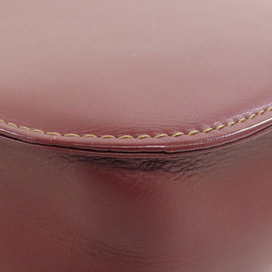 CARTIER Shoulder Bag Calfskin Red Must Line