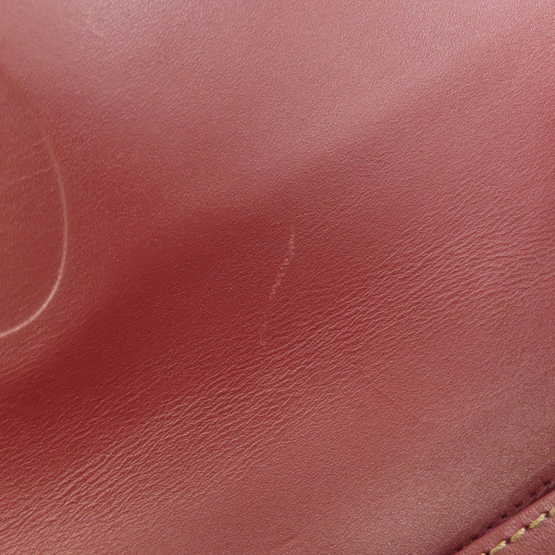 CARTIER Shoulder Bag Calfskin Red Must Line