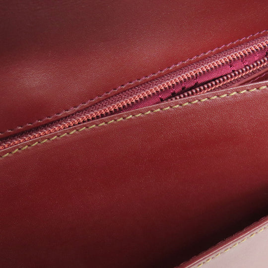CARTIER Shoulder Bag Calfskin Red Must Line