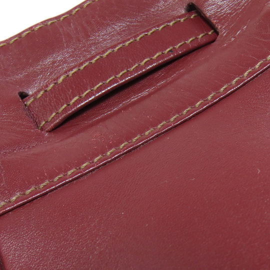 CARTIER Shoulder Bag Calfskin Red Must Line