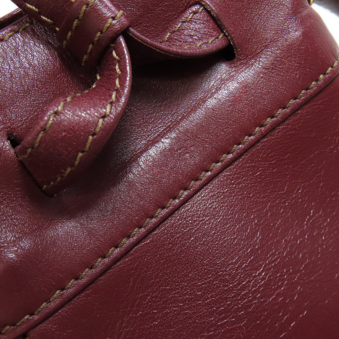 CARTIER Shoulder Bag Calfskin Red Must Line