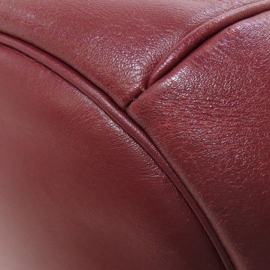 CARTIER Shoulder Bag Calfskin Red Must Line