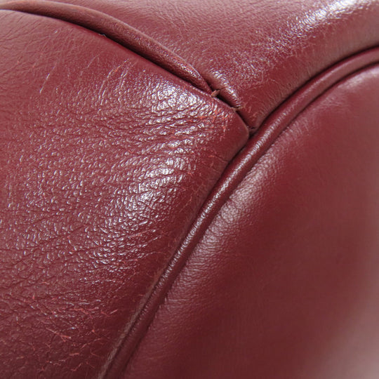 CARTIER Shoulder Bag Calfskin Red Must Line