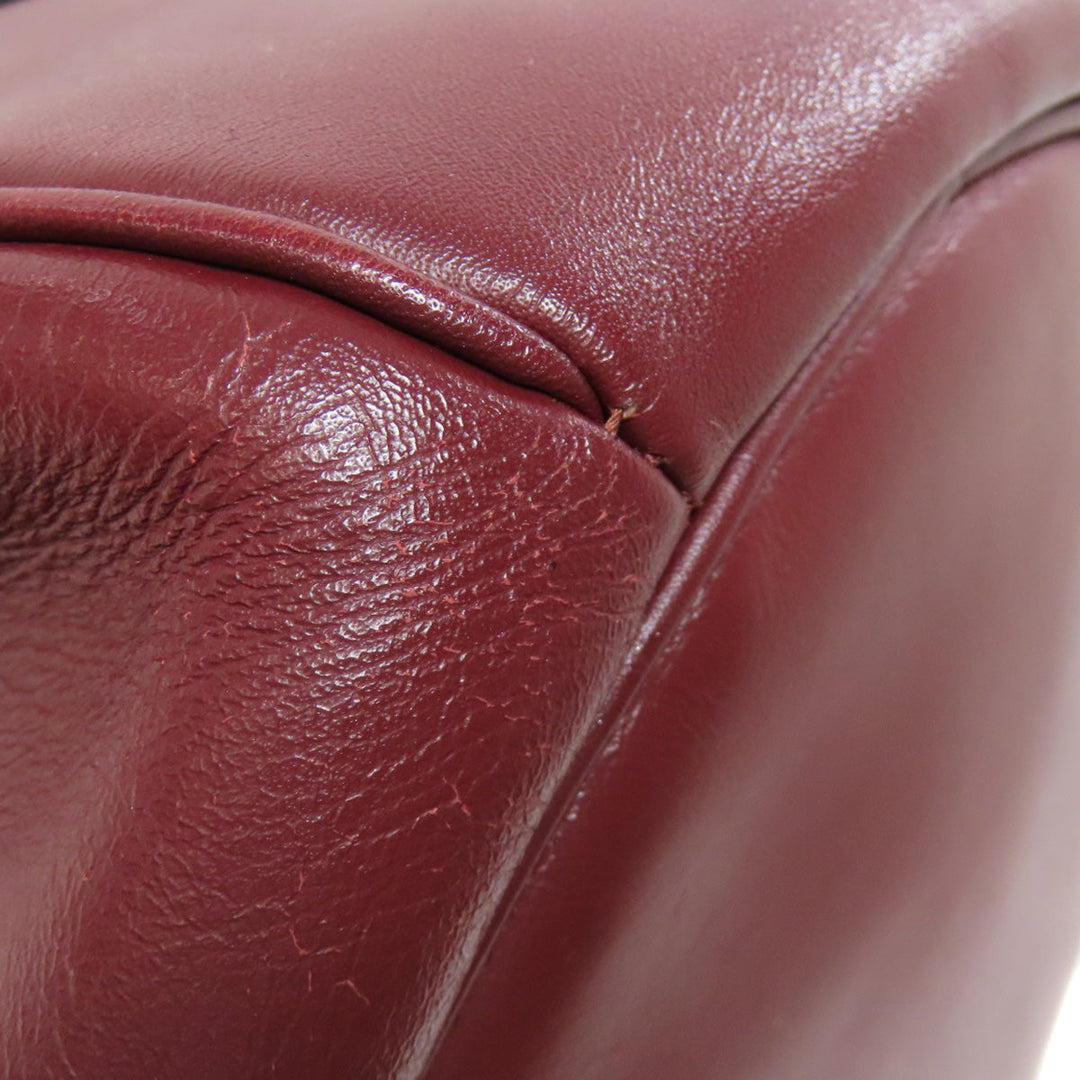 CARTIER Shoulder Bag Calfskin Red Must Line