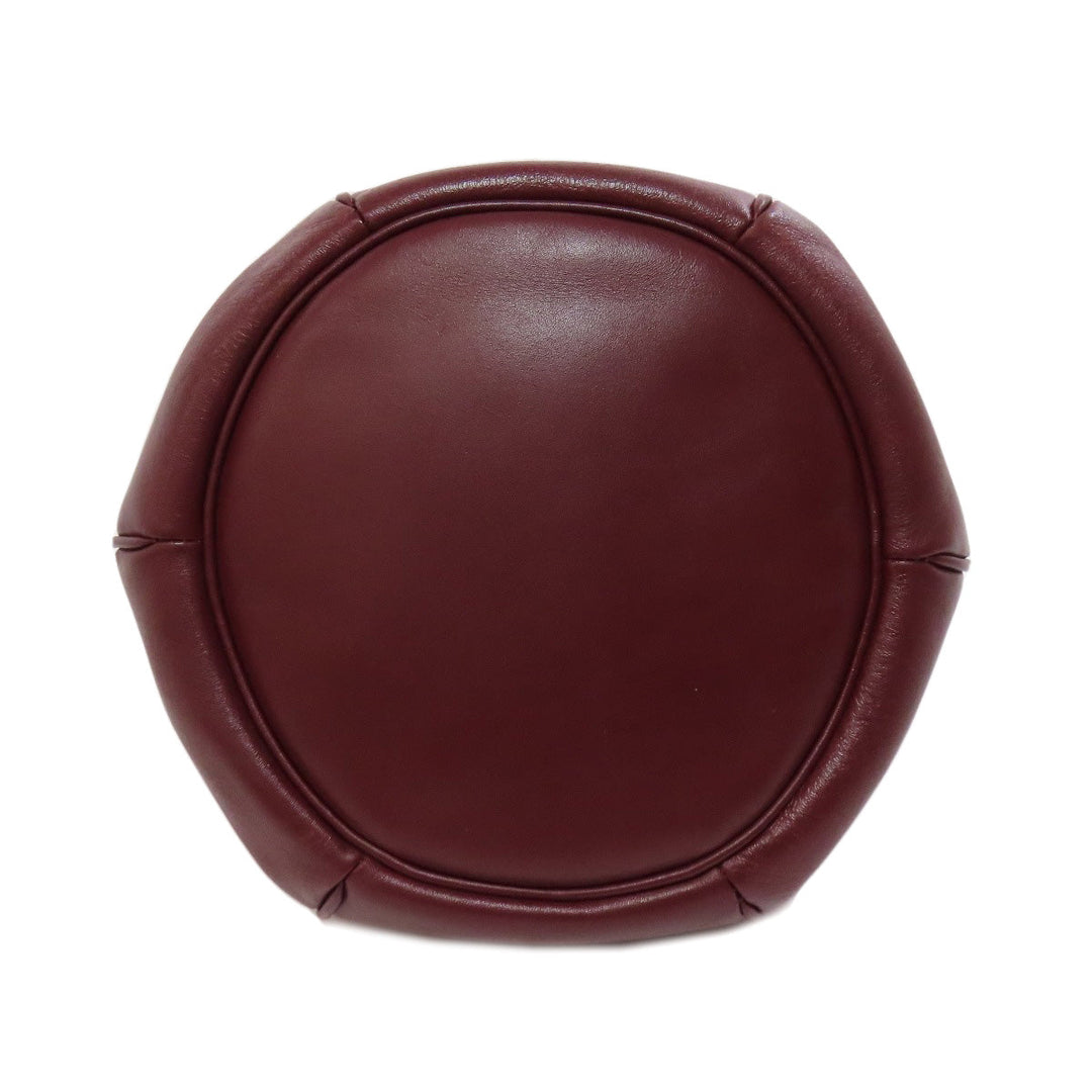 CARTIER Shoulder Bag Calfskin Red Must Line