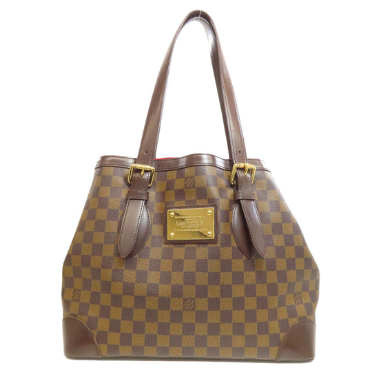 LOUIS VUITTON Tote Bag N51204 Damier canvas Brown HamsteadMM Women Used Authentic