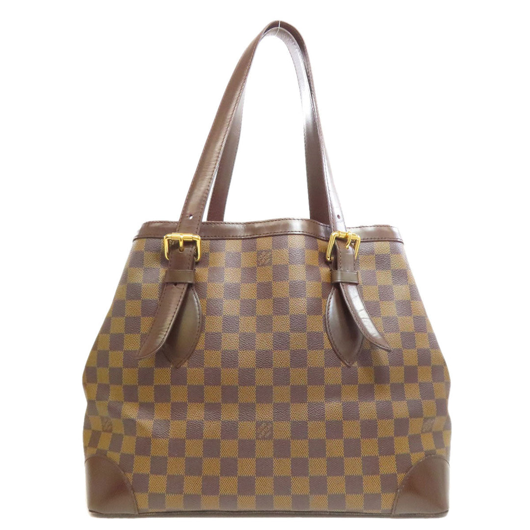 LOUIS VUITTON Tote Bag N51204 Damier canvas Brown HamsteadMM Women Used Authentic